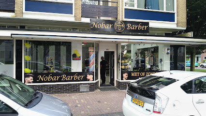 Gevel van Nobar Barber aan de Uitslagsweg 93 in Hengelo